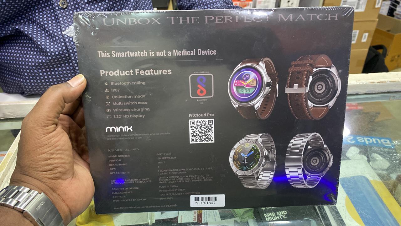 MINIX Bond 1.32" Bluetooth Calling Smartwatch with 3 Interchangeable Watch Case and Strap-Smart Watch-dealsplant