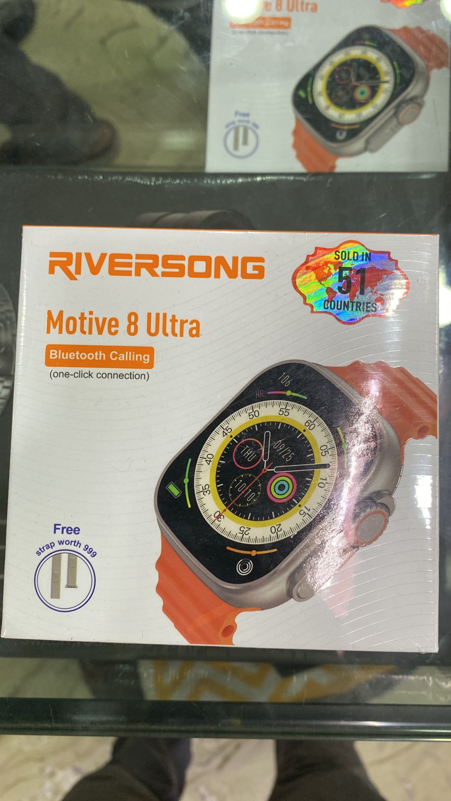 Riversong Motive Titanium Orange Strap-Smart Watch-dealsplant