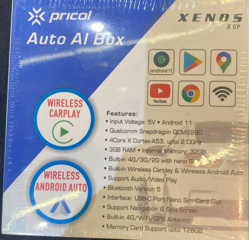 pricol Wireless CarPlay Adapter AI Box for Car with OEM Wired to Wireless CarPlay Android-dealsplant