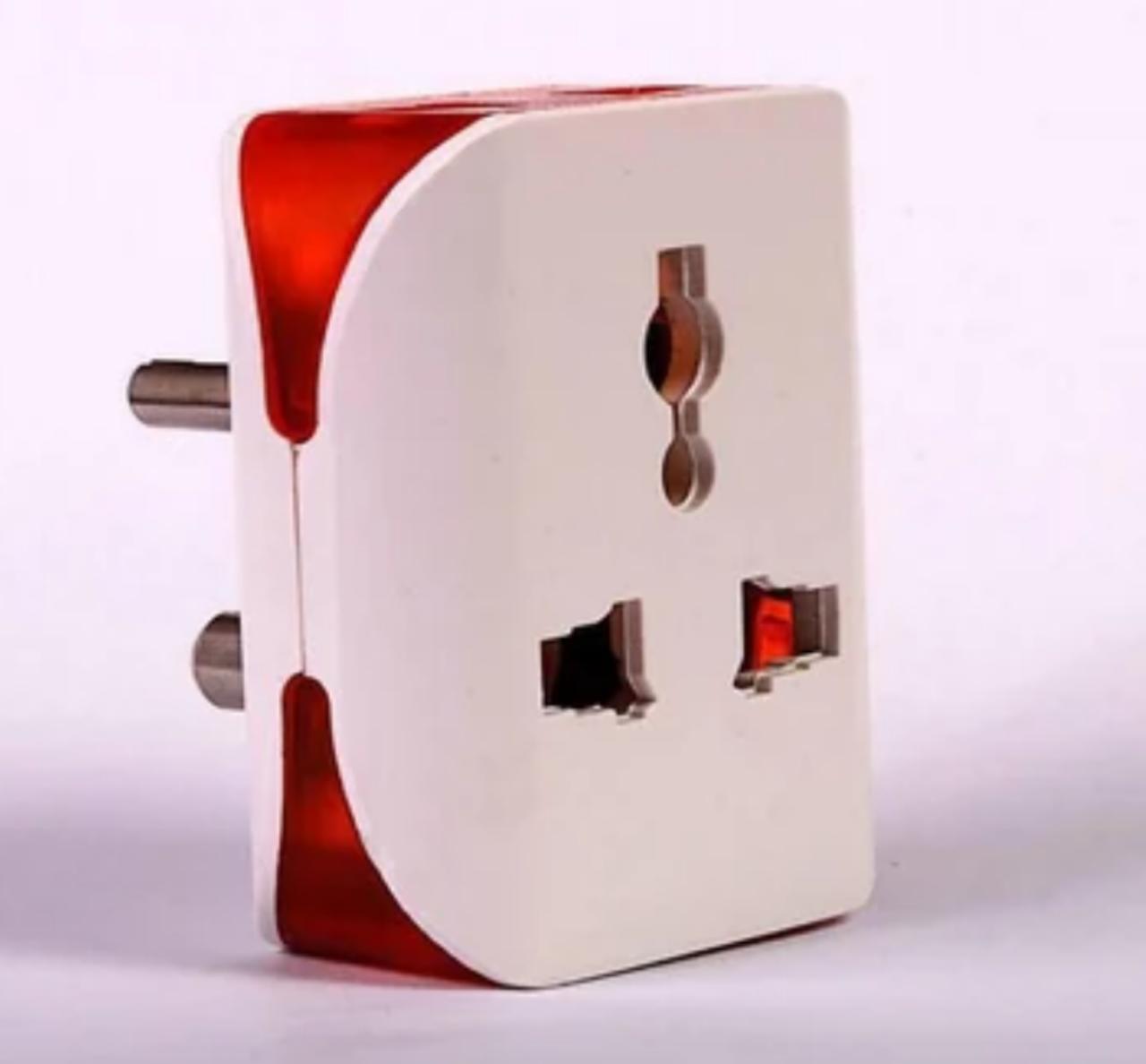 Dealsplant 3 Pin Multiplug Adapter with Universal Socket-Socket Set-dealsplant