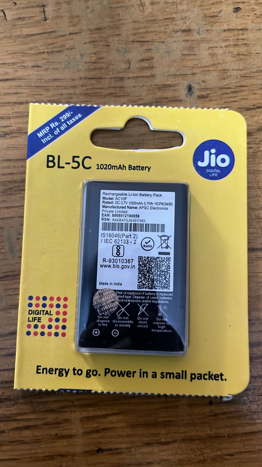 Original for Jio BI10F, JIO AC10F (BL-5C) ,Bharat V2 , K1 4G 1000mAh, 3.7v, 3.7wh battery-Battery-dealsplant