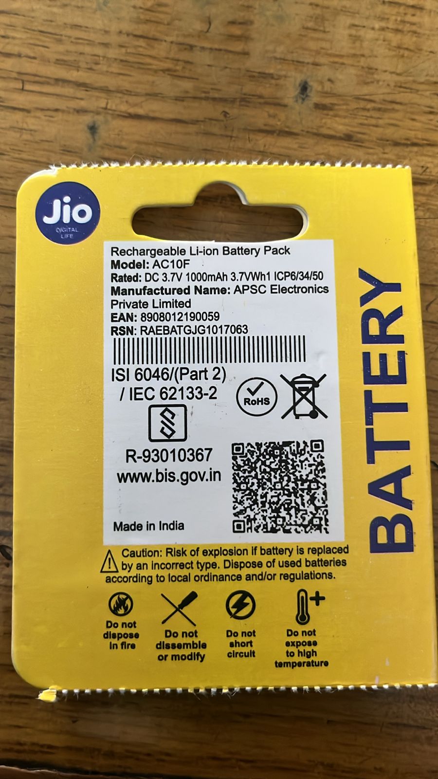 Original for Jio BI10F, JIO AC10F (BL-5C) ,Bharat V2 , K1 4G 1000mAh, 3.7v, 3.7wh battery-Battery-dealsplant