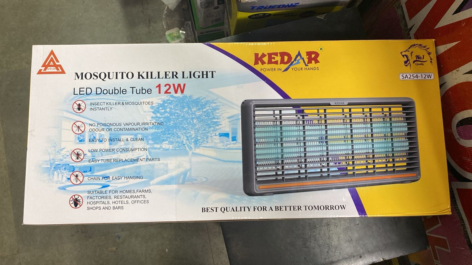 Kedar Mosquito and Insect Killer Led Double Tube 12w for shops home-Mosquito Killer-dealsplant