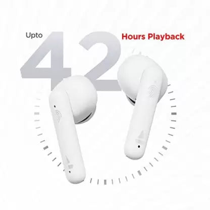 boAt AIRDOPES 148 (White Purity) Bluetooth Headset (White purity, True Wireless)-Wireless Bluetooth Headphones-dealsplant