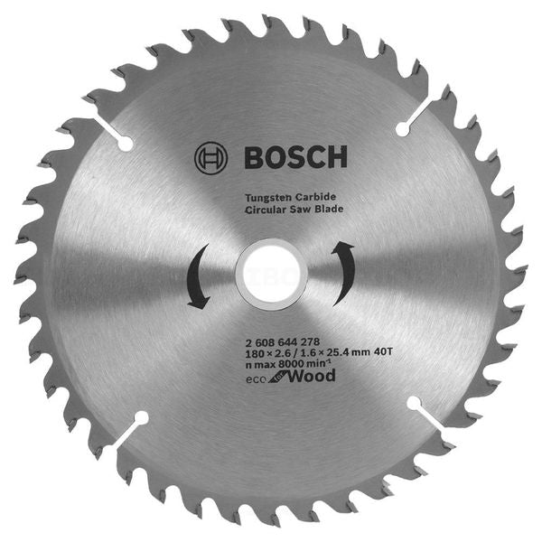 Bosch 2608644278 Eco Series 180x2.6/1.6x25.4mm 40Teeth Circular Saw Blade-Circular Saw Blade-dealsplant