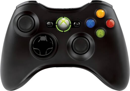 Microsoft Xbox 360 Wireless Controller, 2.4GHz Wireless Technology, Two Analog Pressure-Point Triggers, Up to 30 Foot Range, Adjustable Vibration Feedback, Up to 40 Hours of Battery, Black | JR9-00010-Wireless Controller-dealsplant