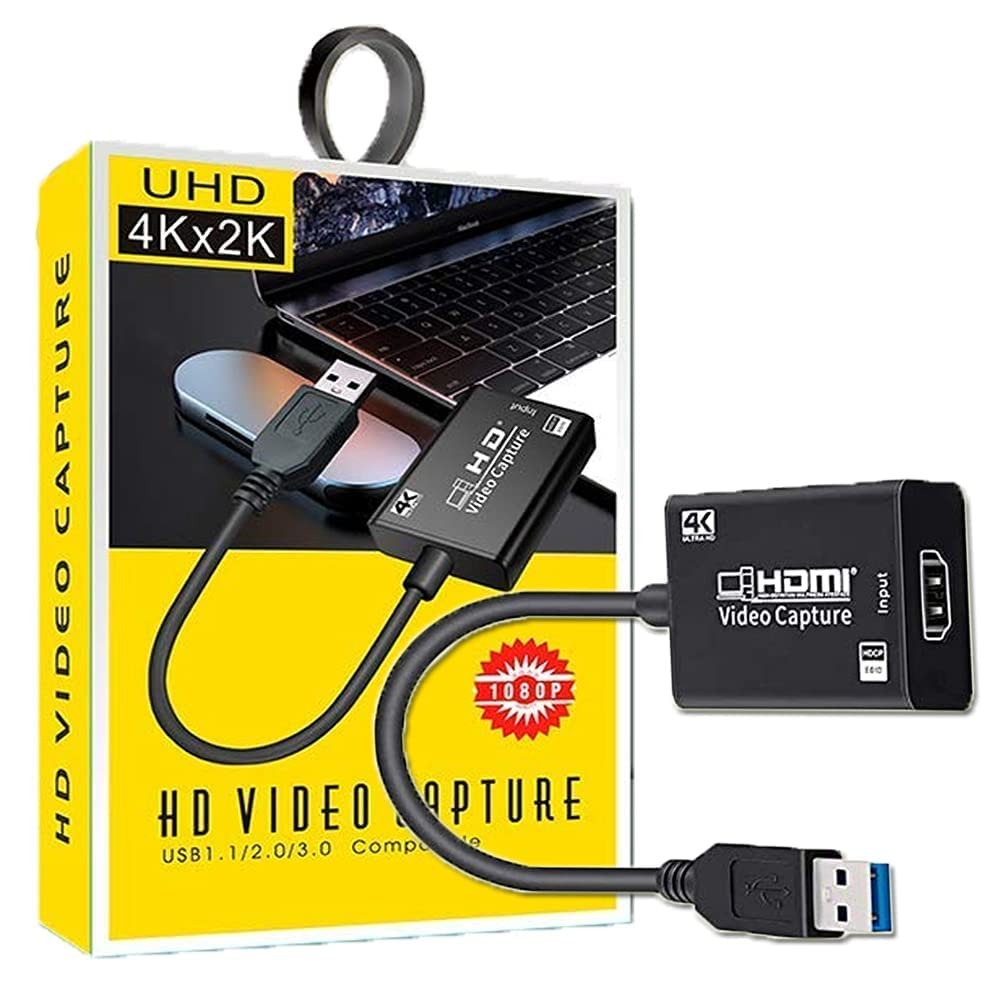 MICROWARE 4K USB 3.0 to HDMI for Video Capture Record Box-HDMI TO VGA-dealsplant