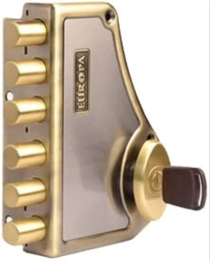 Europa High Security Main Door Lock. HEXABOLT with 6 Dead Bolts 3 Tons Load.-Door lock-dealsplant