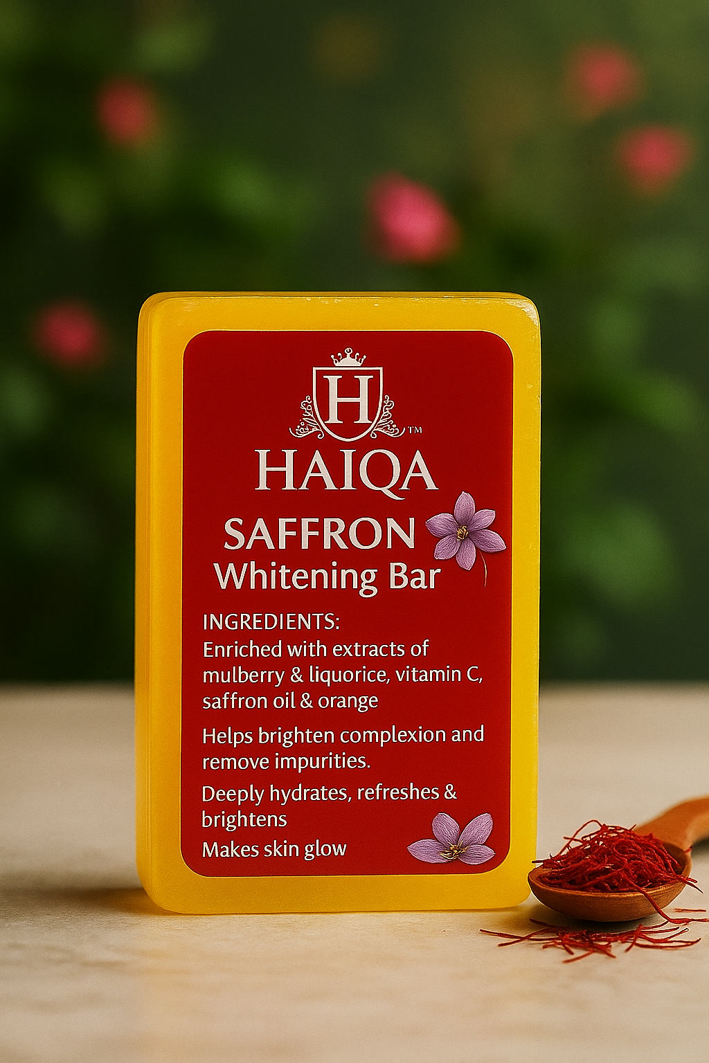 HAIQA SAFFRON WHITENING SOAP-100g-HEALTH & PERSONAL CARE-dealsplant