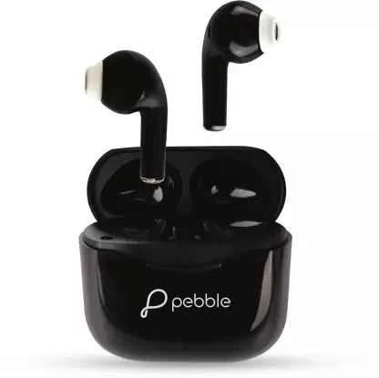 Pebble Neo buds PTWE06 Wireless Earphones white Bluetooth Headset (Black, True Wireless)-Wireless Head phone-dealsplant