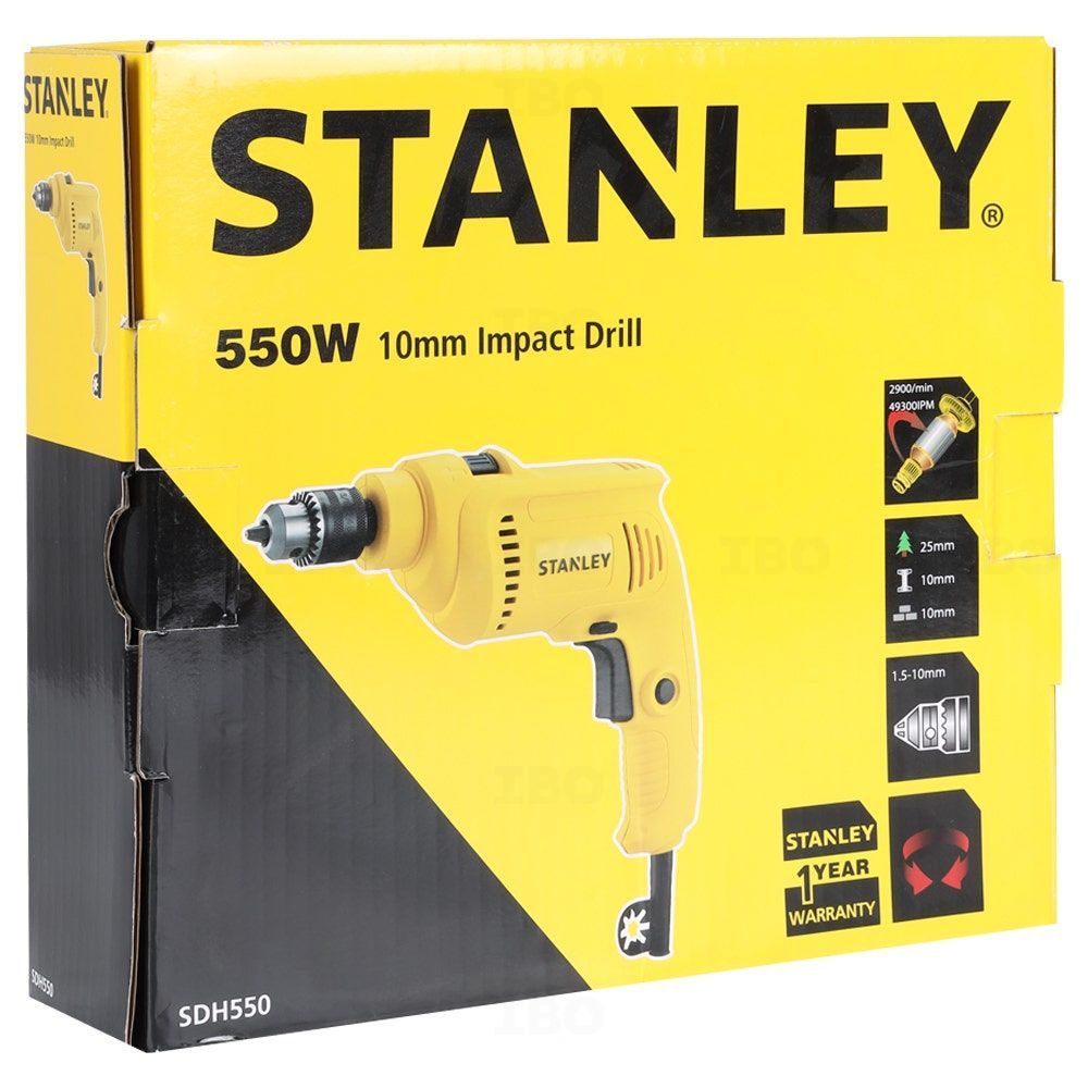 Stanley SDH550-IN 550 W 10 mm Impact Drill-Power tools,Impact Drill-dealsplant