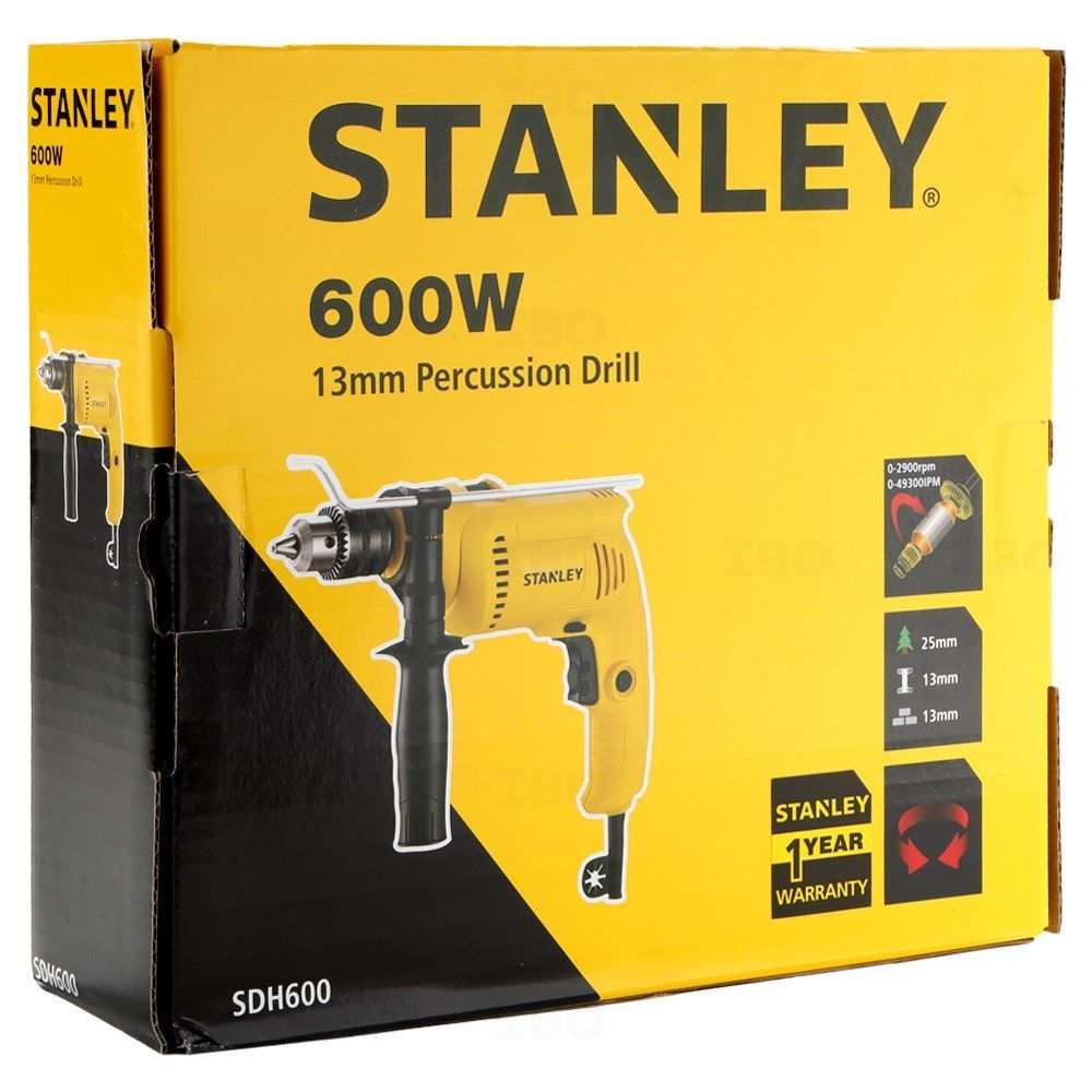 Stanley SDH600-IN 600 W 13 mm Impact Drill-Power tools,Impact Drill-dealsplant