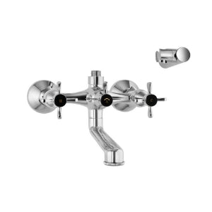 Jaquar Queen's Prime Faucets Wall Mixer QQP-7267PM with Connector for Hand Shower arrangement with Connecting Legs, Wall Flanges & Wall Bracket for Hand Shower-Wall Mixer-dealsplant