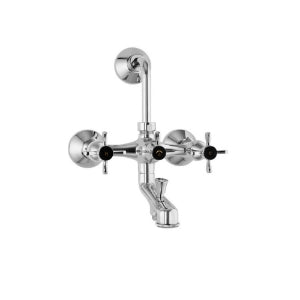 Jaquar Queen's Prime Faucets Wall Mixer 3 in 1 System QQP-7281PM with Provision for both Hand Shower and Overhead Shower Complete with 115mm Long Bend Pipe, Connecting Legs & Wall Flange-Wall Mixer-dealsplant