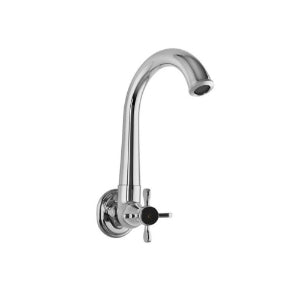 Jaquar Queen's Prime Faucets Sink Cock with Regular Swinging Spout QQP-7347PM (Wall Mounted Model) with Wall Flange-Sink Cock-dealsplant