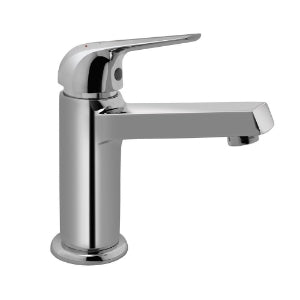 Jaquar Continental Prime Single Lever Basin Mixer Chrome COP-001BPM without Popup Waste with 450mm Long Braided Hoses-Single Lever Basin Mixer-dealsplant