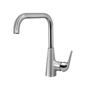 Jaquar Continental Prime Side Single Lever Sink Mixer Chrome COP-179BPM with Swinging Spout (Table Mounted) with 450mm Long Braided Hoses-Single Lever Basin Mixer-dealsplant
