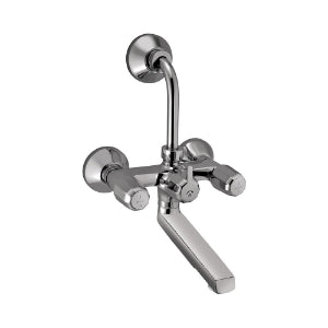 Jaquar Continental Prime Wall Mixer COP-273PM with Provision for Overhead Shower with 115mm Long Bend Pipe On Upper Side, Connecting Legs & Wall Flanges-Wall Mixer-dealsplant