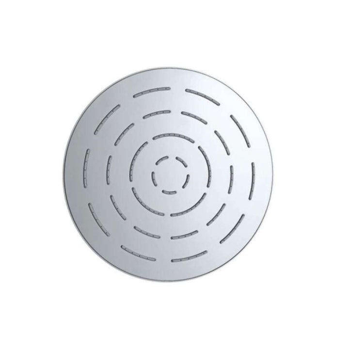 Jaquar Round Shape Single Flow Maze Overhead Shower OHS-1623 240mm Round Shape Single Flow (Body & Face Plate Stainless Steel with Chrome Finish) with Rubit Cleaning System-overhead shower-dealsplant