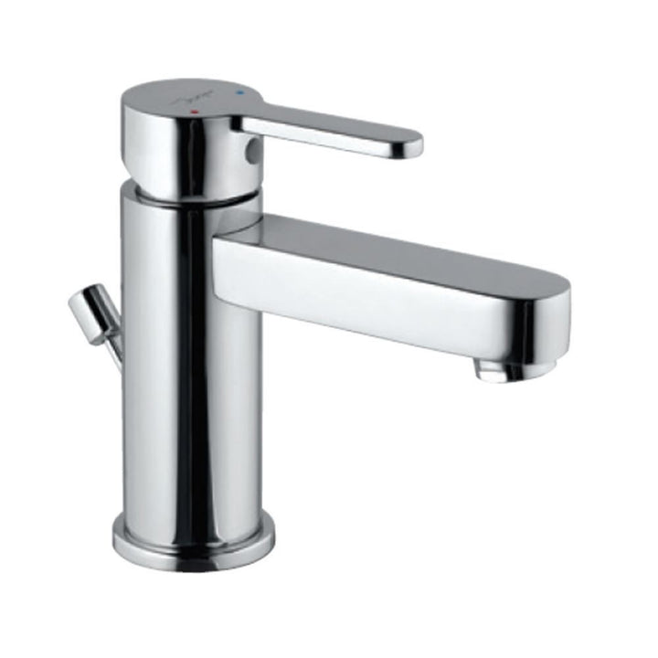 Jaquar Fusion Single Lever Extended Basin Mixer FUS-29052B (Height-85mm) with Popup Waste System with 450mm Long Braided Hoses-Basin Mixer-dealsplant