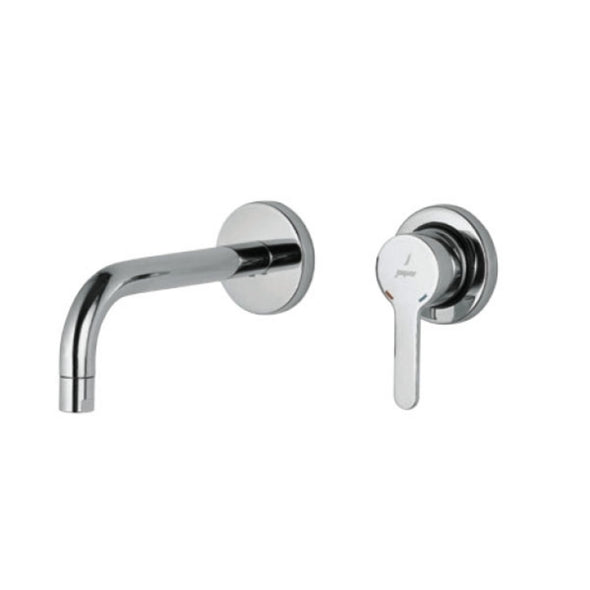 Jaquar Fusion Exposed Parts kit of Single Lever Basin Mixer Chrome FUS-29231NK Consisting of Operating Lever, Cartridge Sleeve, Nipple, Spout & Two Wall Flanges-Exposed Part Kit of Single Lever-dealsplant