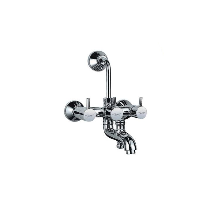 Jaquar Mixer and Diverter Florentine FLR 5281N Wall Mixer 3-in-1 System with Provision for both Hand Shower and Overhead Shower Complete with 115mm Long Bend Pipe, Connecting Legs & Wall Flange (without Hand & Overhead Shower)-Mixer and Diverter-dealsplant