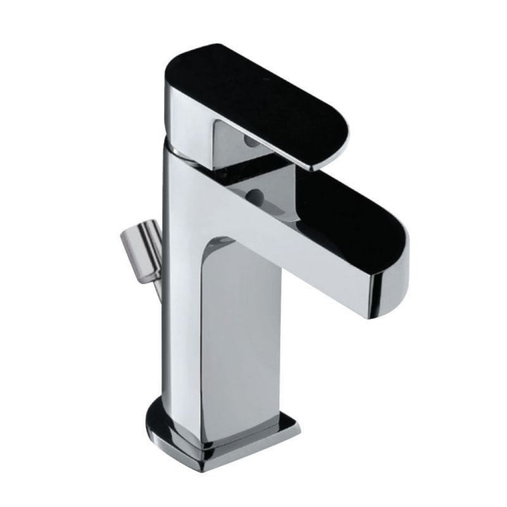 Jaquar Alive Single Lever Basin Mixer Chrome ALI-85051B with Popup Waste with 450mm Long Braided Hoses-Basin Mixer-dealsplant