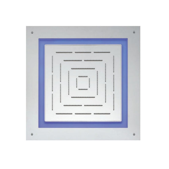 Jaquar Maze Prime Square Shape OHS-1679 450 X 450mm AISI 304 stainless steel in chrome finish with RGB LED light remote control & installation kit for false ceiling-overhead shower-dealsplant