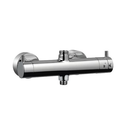 Jaquar Thermostatic Diverter Florentine FLR 5653 With Integrated Divertor And Provision For Connecting To Exposed Shower Pipe (Sha-1213), Overhead & Hand Shower With Connecting Legs & Wall Flange-Diverter-dealsplant