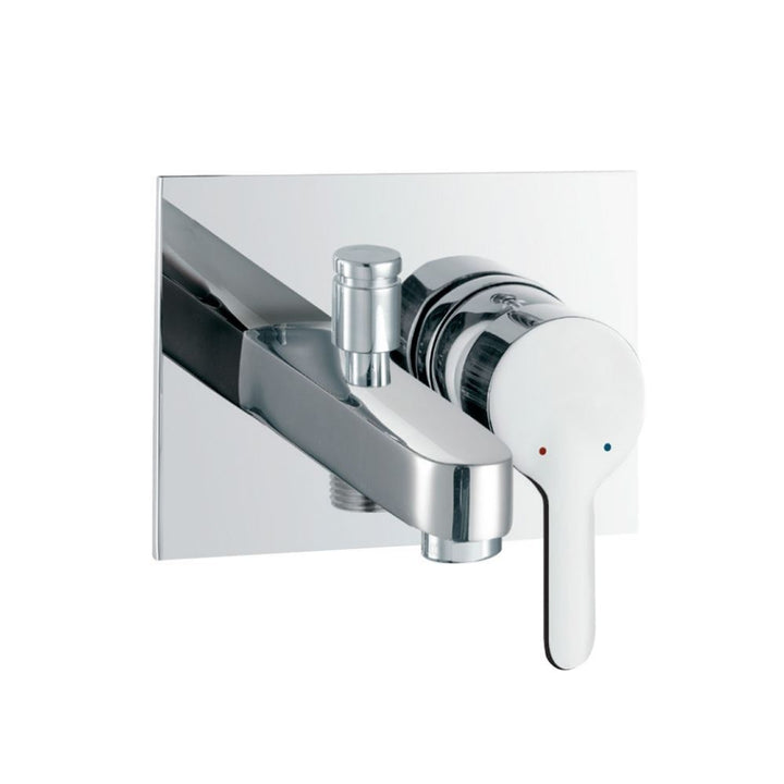 Jaquar Fusion Single Lever High Flow Built In In Wall Manual FUS-29135 Valve with Diverter Bath Spout-Wall Manual Valve-dealsplant
