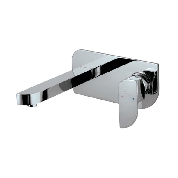 Jaquar Alive Exposed Part Kit Of Single Lever Basin Mixer Chrome ALI-85233NK Wall Mounted Consisting of Operating Lever, Cartridge Sleeve, Wall Flange, Nipple & Spout-Basin Mixer-dealsplant