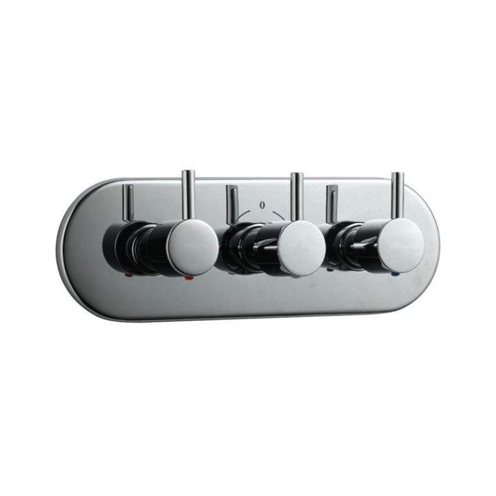 Jaquar Florentine 2 Way Diverter with Hot & Cold in Wall Stop Valves Built in Non-Return Valves FLR-CHR-5427N-Wall Stop Valves-dealsplant