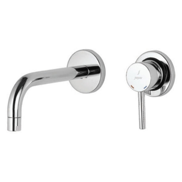 Jaquar Florentine Exposed Parts Kit of Single Lever Basin Mixer Chrome FLR-5231NK Consisting of Operating Lever, Cartridge Sleeve, Nipple, Spout & Two Wall Flanges-Exposed Part Kit of Single Lever-dealsplant