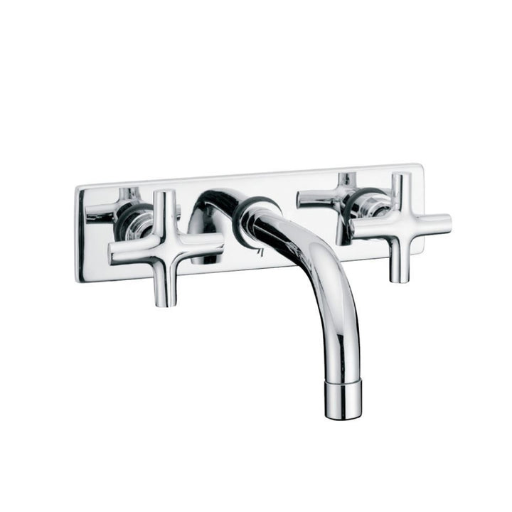 Jaquar Solo Built In Two In Wall Stop Valves Chrome SOL-6433 with Basin Spout-Wall Stop Valves-dealsplant