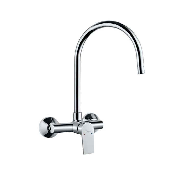 Jaquar Aria Single Lever Sink Mixer Chrome ARI-39165 with Swinging Spout on Upper Side, Wall Mounted-sink mixer-dealsplant