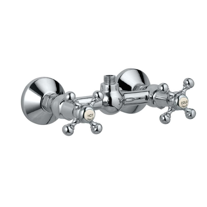 Jaquar Queen’s Shower Mixer Chrome QQT-7209 Cubicles (Wall Mounted) with Connecting Legs & Flanges-Shower Mixer-dealsplant