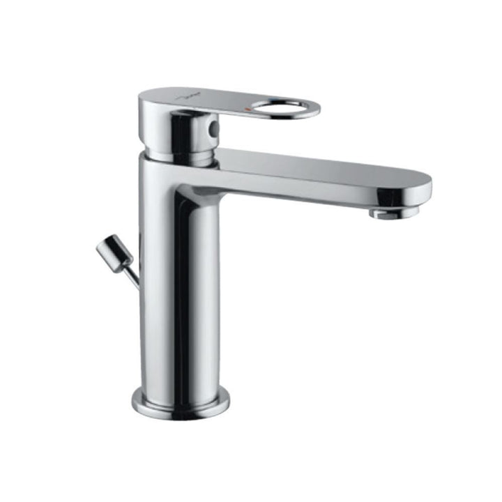 Jaquar Ornamix Prime Single Lever Basin Mixer with Popup Waste ORP-10051BPM with Popup Waste with 450mm Long Braided Hoses-Basin Mixer-dealsplant