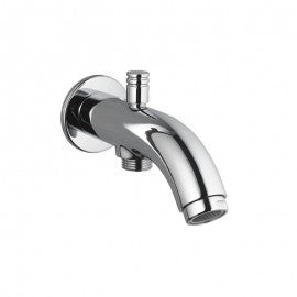 Essco Cosmo Bath Tub Spout Faucet SPE-CHR-103463 with Button attachment for Hand Shower with Wall Flange-Bath Tub Spout-dealsplant