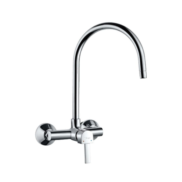 Jaquar D'Arc Single Lever Sink Mixer DRC-37165 Swinging Spout on Upper Side (Wall Mounted Model) With Connecting Legs & Wall Flanges-sink mixer-dealsplant