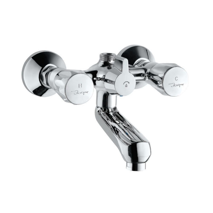 Jaquar Continental Bath & Shower Mixer Chrome CON-217KN with Provision for Connection to Exposed Shower Pipe (SHA-1211N), Wall Mounted-Shower Mixer-dealsplant