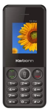 Karbonn K8 Star (Black), 1800mAh Big Battery, Dual Sim, 1.8 Inch, Wireless FM with Recording, Camera, Basic Phone,-Mobile Phones-dealsplant