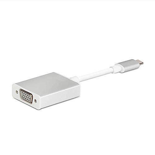 Frackson Genuine USB Type C to VGA USB 3.1 Adapter 1080P Converter for Mac Book Series, Chrome Book Pixel, Surface Book and More- Silver-Converters-dealsplant