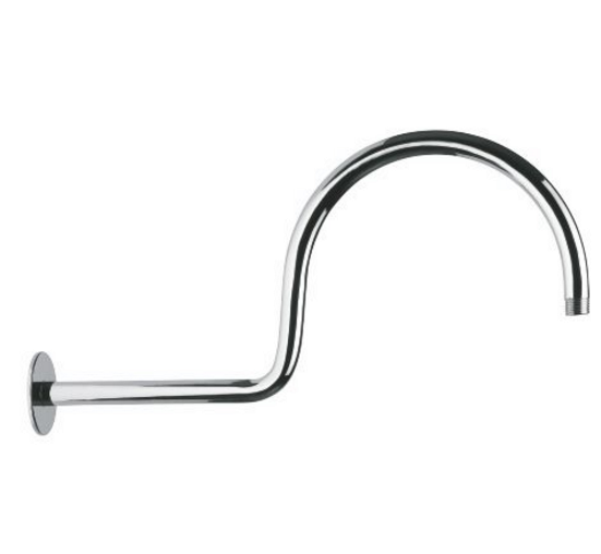 Jaquar Shower Arm Showers SHA-485 Wall Mounted Victorian Shower Arm 20 mm Dia and 480 mm Long Round Shape Wall Mounted With Flange-Arm shower-dealsplant