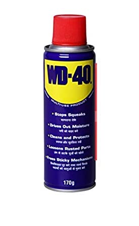 Pidilite WD 40, 170 G Multipurpose Spray for Auto Maintenance, Rust Remover, Lubricant, Loosens Stuck & Rust Parts, Removes Stain & Sticky Residue, Descaling, All purpose Protectant & Cleaning Agent-Multipurpose Spray-dealsplant