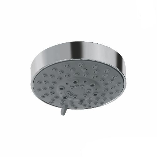 Jaquar Overhead Shower OHS-1999 100 mm Dia round shape multi flow (abs body chrome plated with gray face plate) with rubit cleaning system-overhead shower-dealsplant
