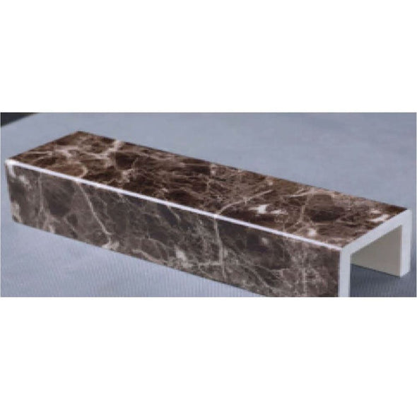 Jaquar Dark Grey Mesh Artificial Marble Ledge ESA-DGM-LDG1216 1201-1600-Artificial Marble Ledge-dealsplant