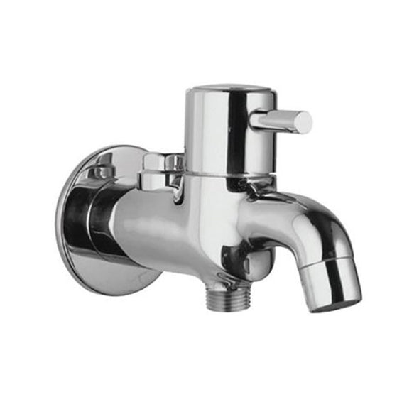 Jaquar 2 Way Bib Cock Florentine with Wall Flange FLR-CHR-5041N-Bib Cock-dealsplant