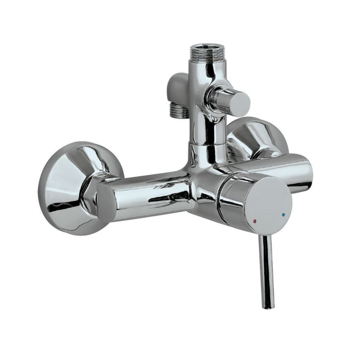 Jaquar Florentine Single Lever Shower Mixer Chrome FLR-5145 with Provision For Connection to Exposed Shower Pipe (SHA-1211NH & SHA-1213) & Hand Shower, Wall Mounted-Shower Mixer-dealsplant