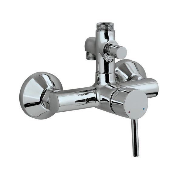Jaquar Florentine Single Lever Shower Mixer Chrome FLR-5147 with Provision For Connection to Exposed Shower Pipe (SHA-1211NH & SHA-1213) & Hand Shower, Wall Mounted-Shower Mixer-dealsplant