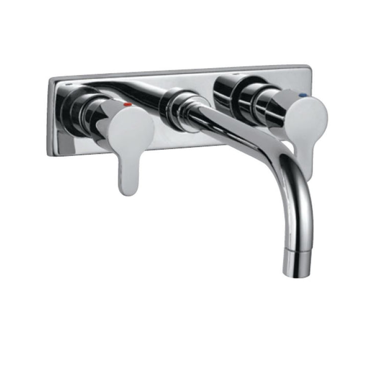 Jaquar Fusion Two Concealed Stop Cocks Chrome FUS-29433 with Basin Spout (Composite One Piece Body)-Concealed Stop Cock-dealsplant